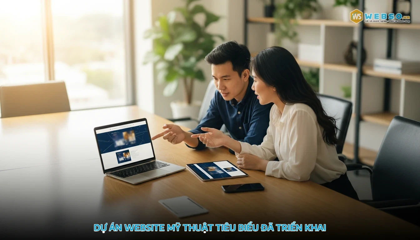 thiết kế website mỹ thuật - Dự án website mỹ thuật tiêu biểu đã triển khai