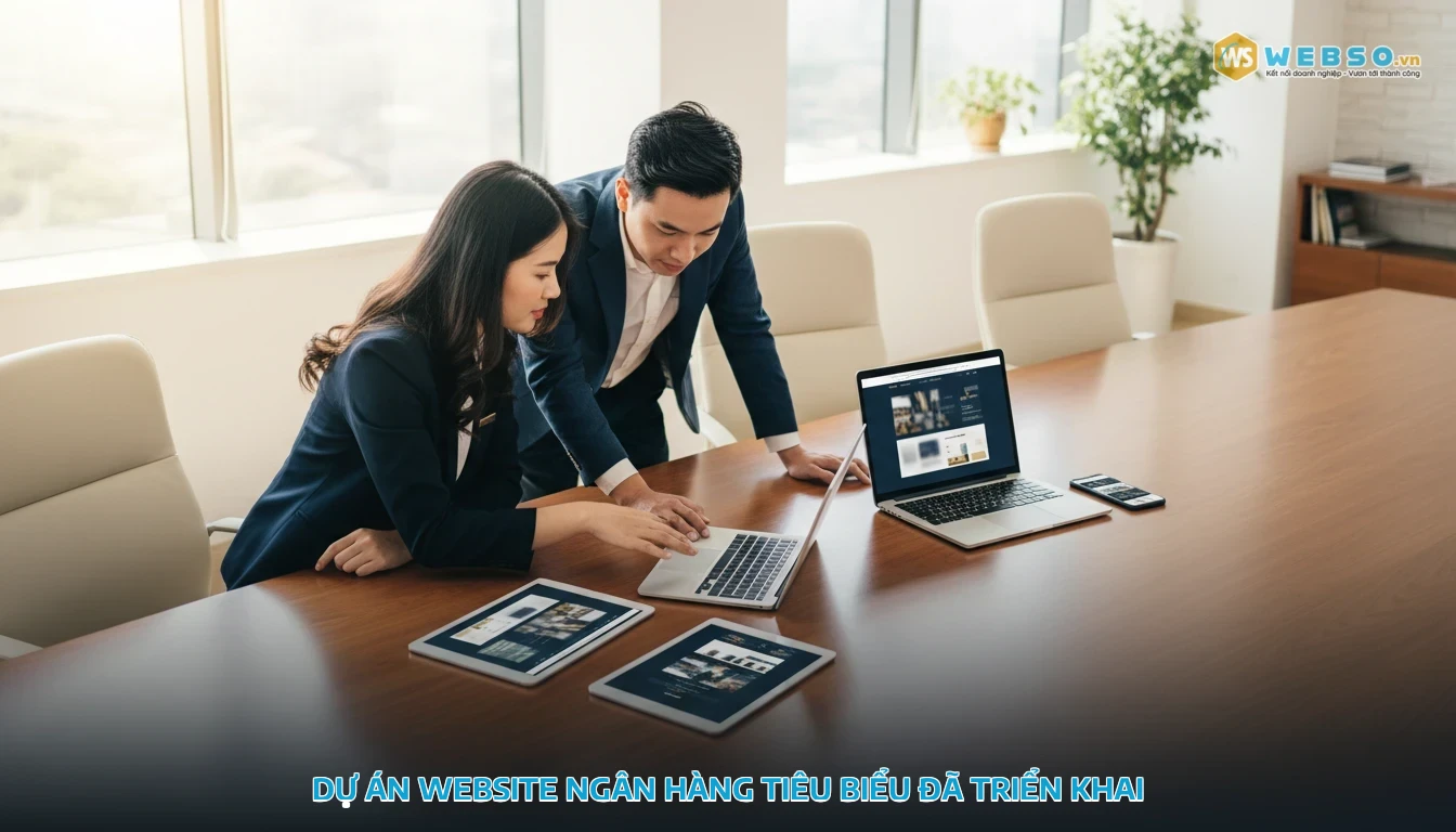 thiết kế website ngân hàng - Dự án website ngân hàng tiêu biểu đã triển khai