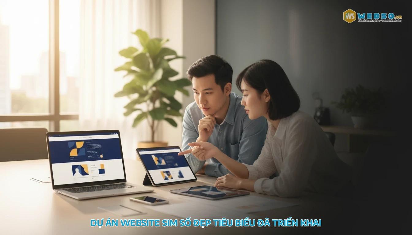 thiết kế website bán sim - Dự án website sim số đẹp tiêu biểu đã triển khai