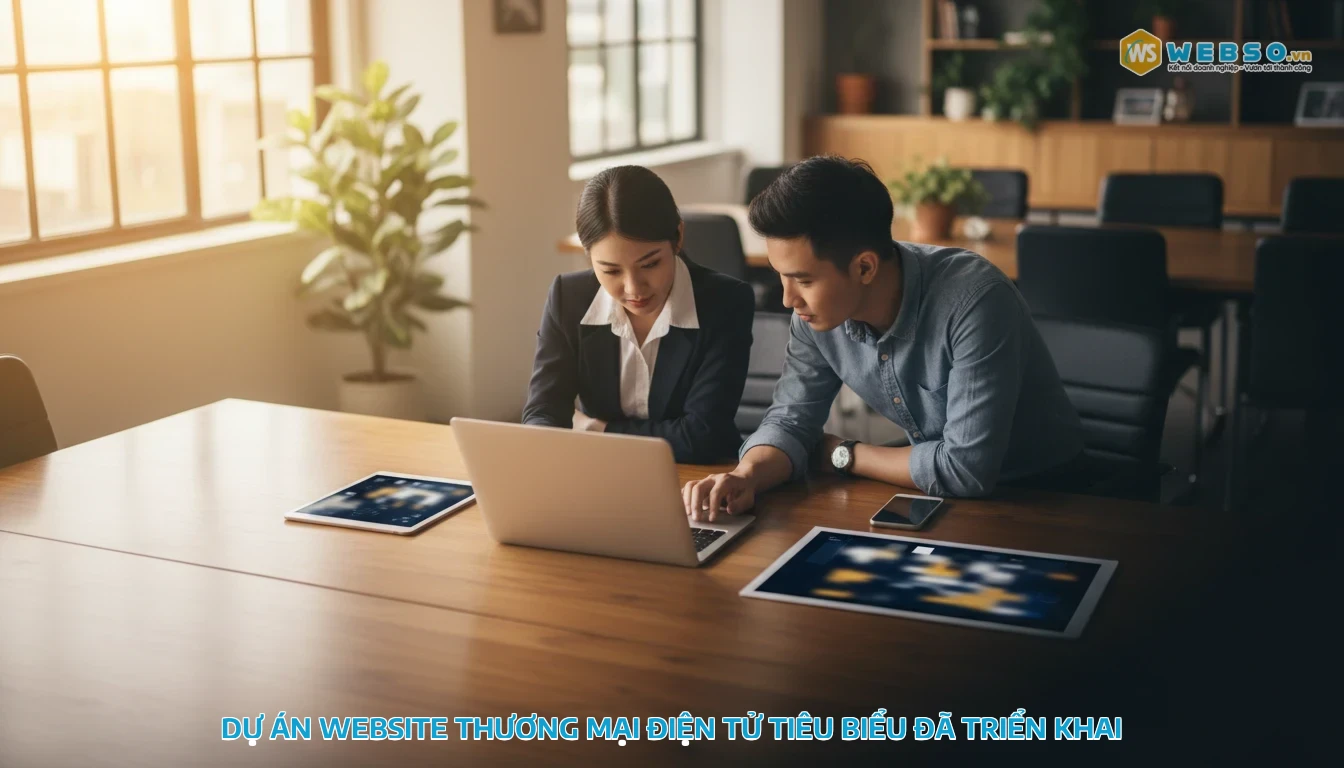 thiết kế website thương mại điện tử - Dự án website thương mại điện tử tiêu biểu đã triển khai