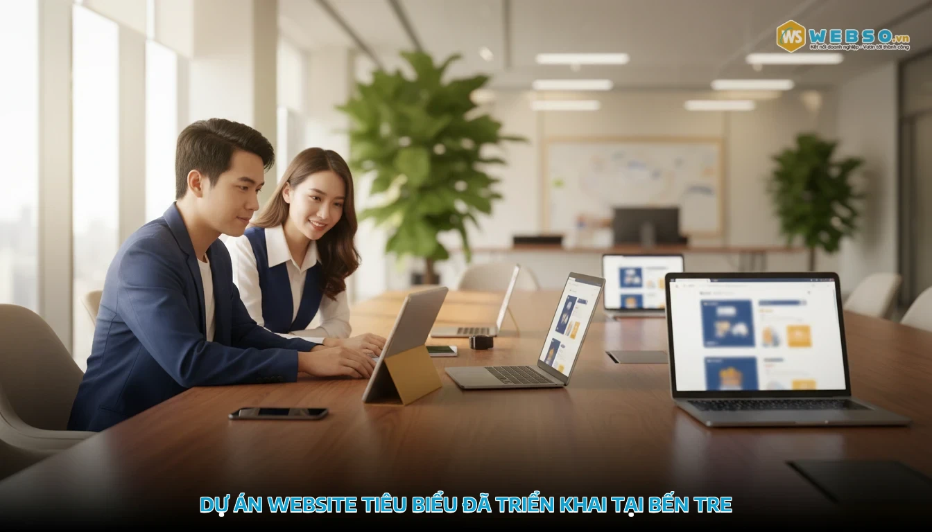 thiết kế website tại bến tre - Dự án website tiêu biểu đã triển khai tại Bến Tre