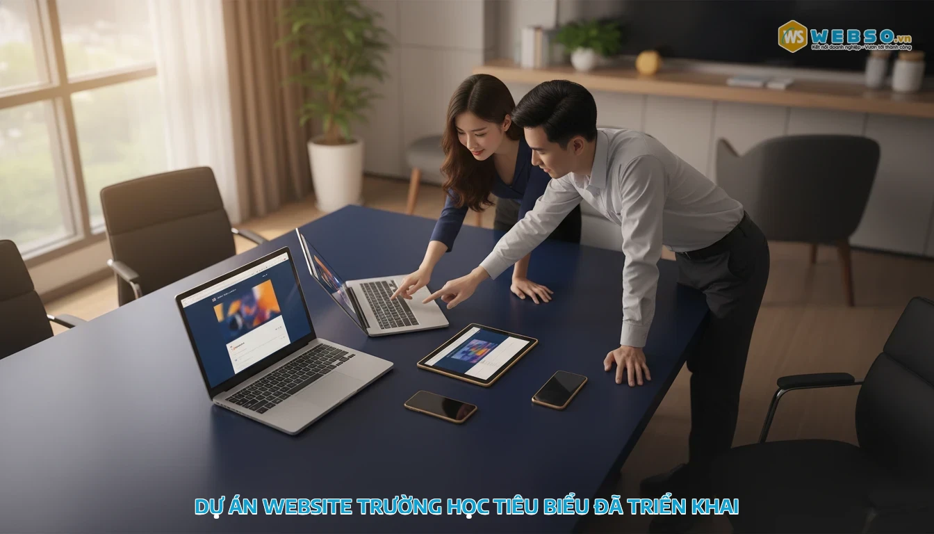 thiết kế website giáo dục - Dự án website trường học tiêu biểu đã triển khai