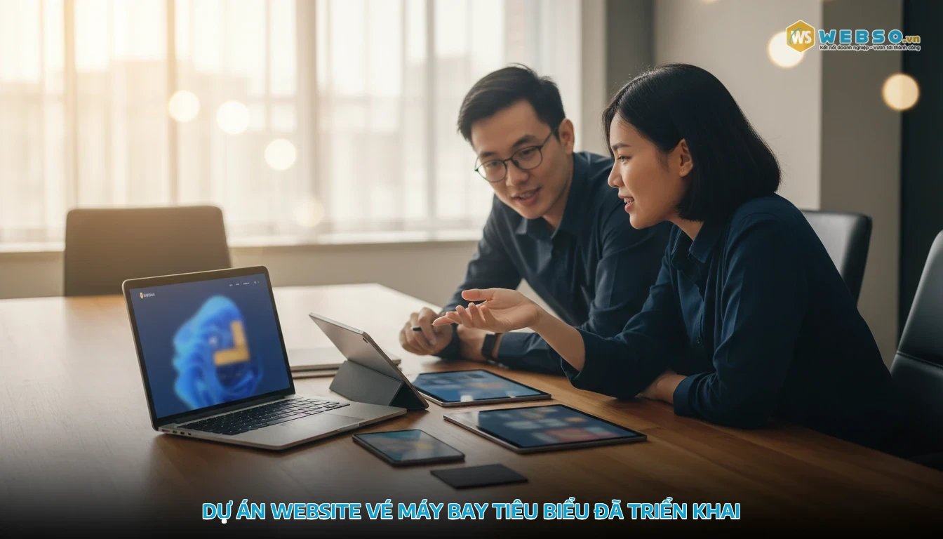 thiết kế website bán vé máy bay - Dự án website vé máy bay tiêu biểu đã triển khai