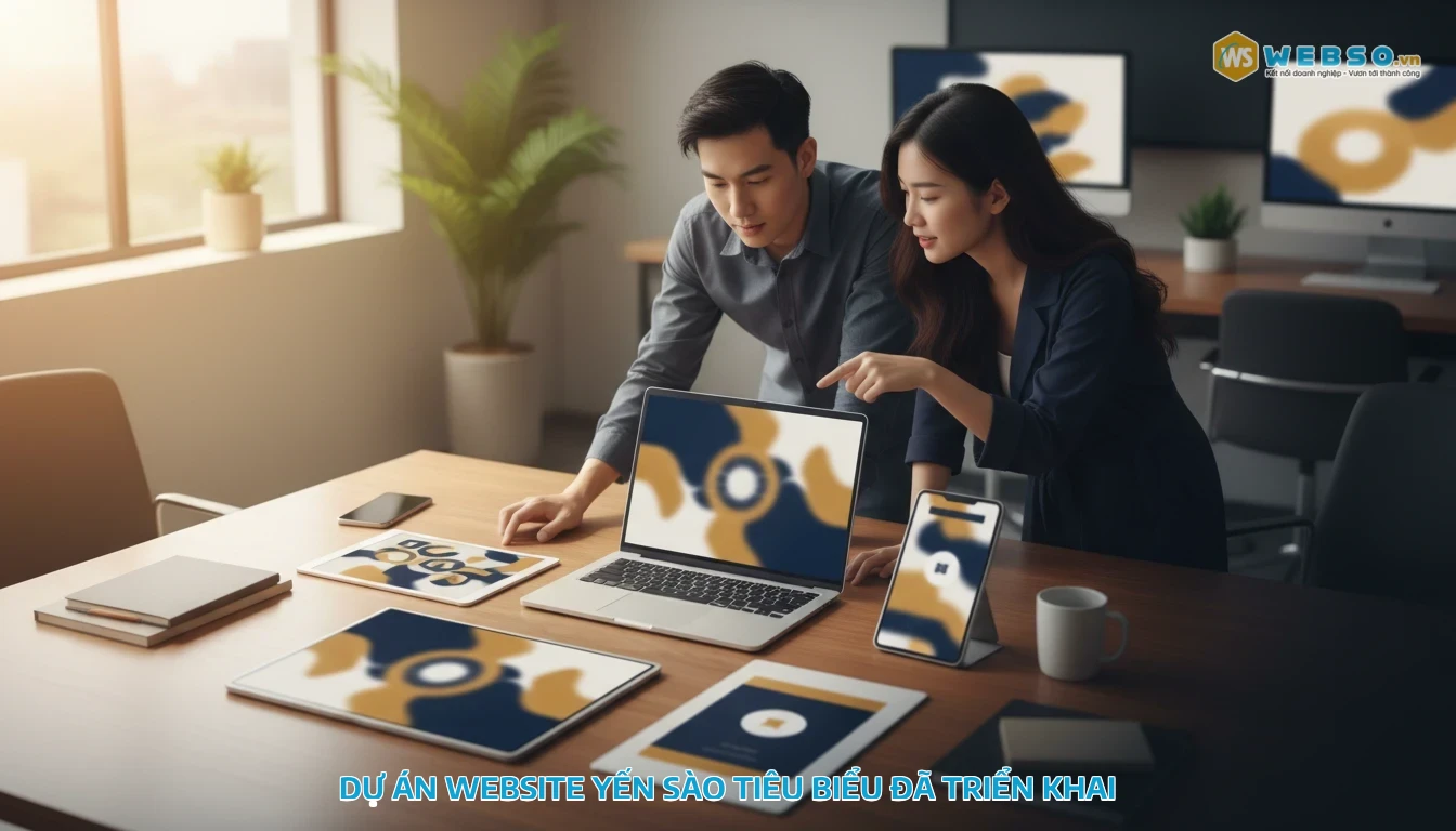 thiết kế website yến sào - Dự án website yến sào tiêu biểu đã triển khai