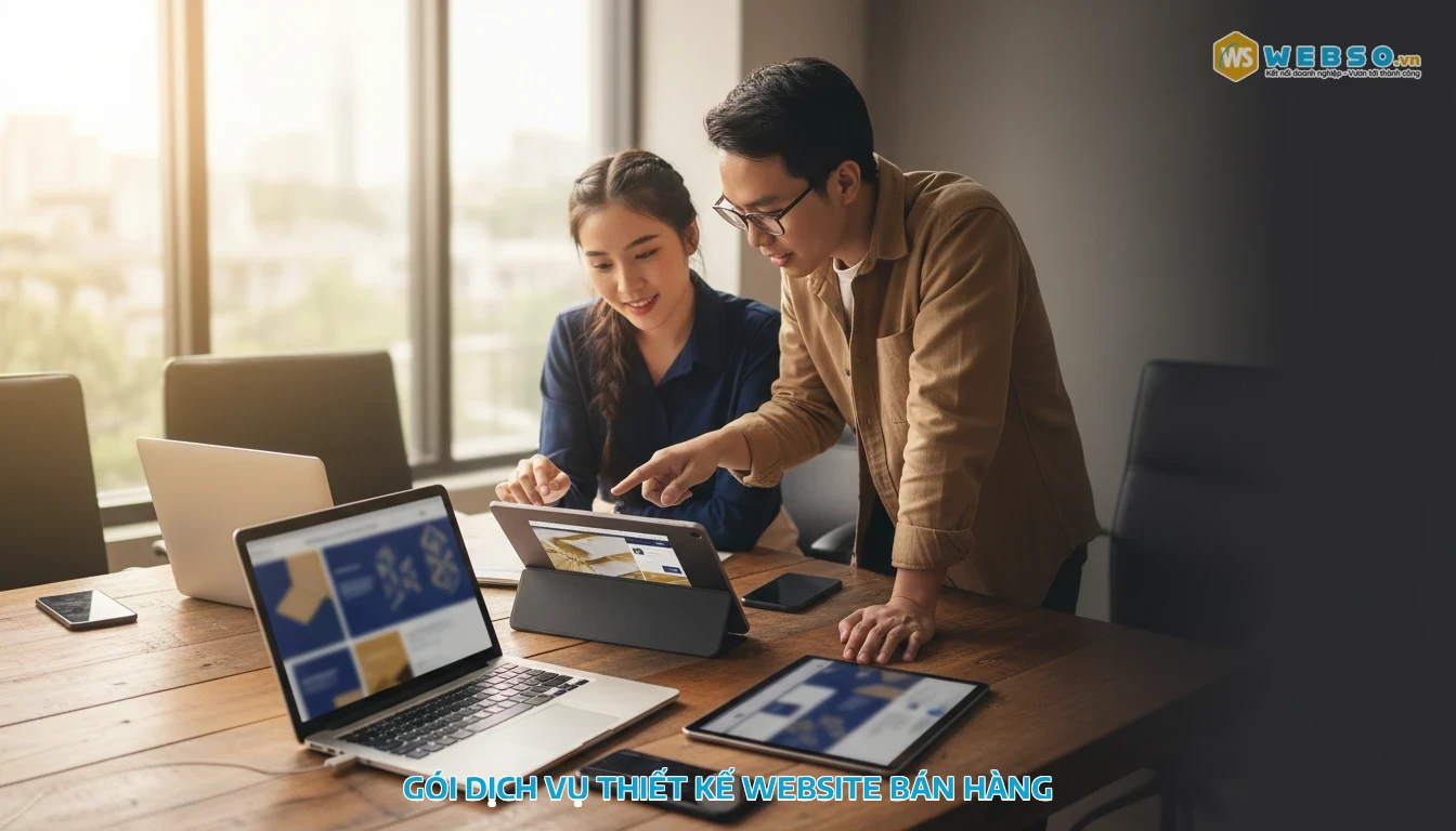 thiết kế website bán hàng - Gói dịch vụ thiết kế website bán hàng