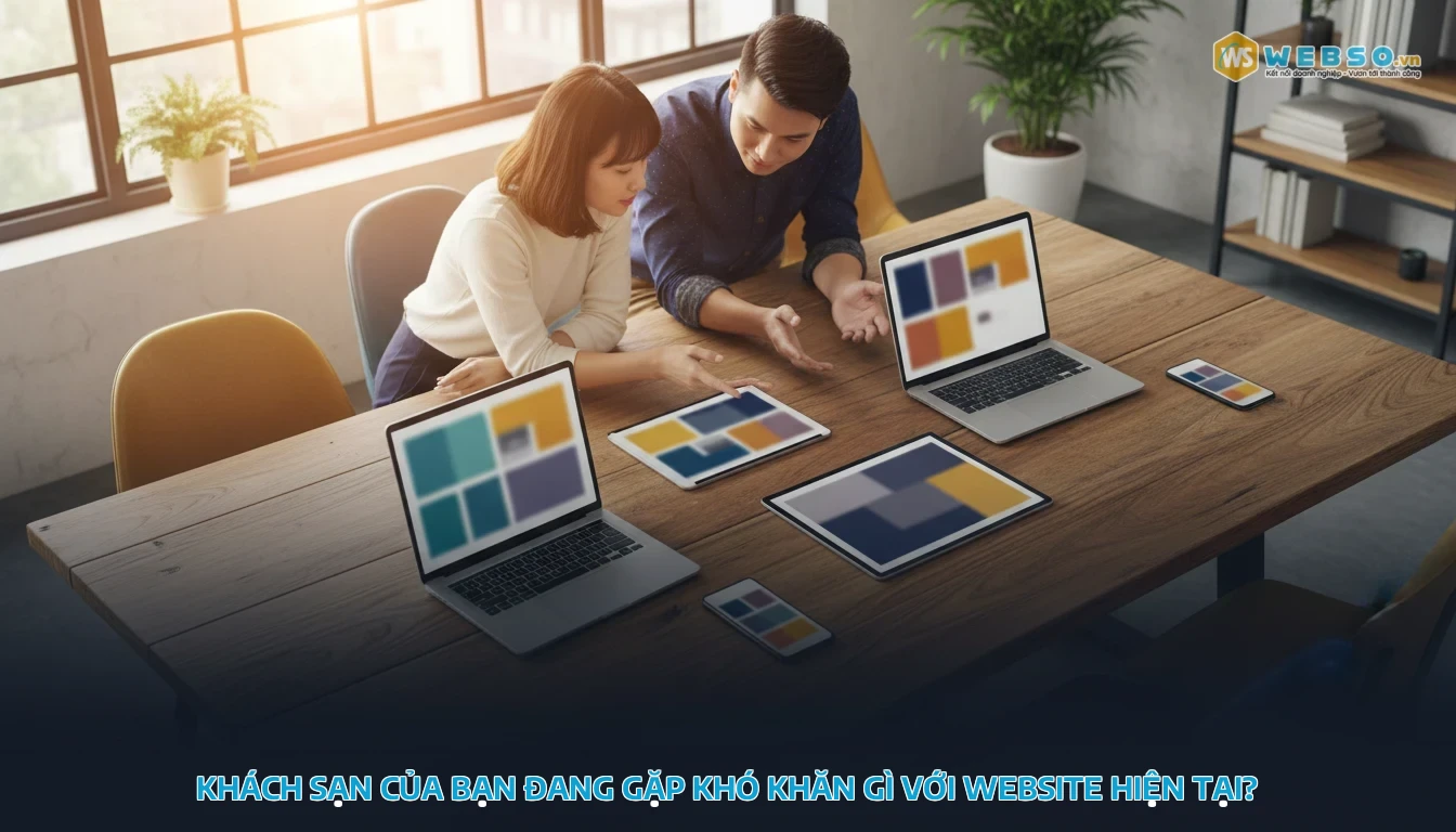 thiết kế website khách sạn - Khách sạn của bạn đang gặp khó khăn gì với website hiện tại?