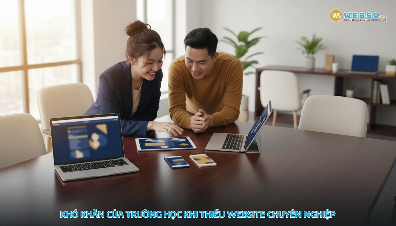 thiết kế website giáo dục - Khó khăn của trường học khi thiếu website chuyên nghiệp
