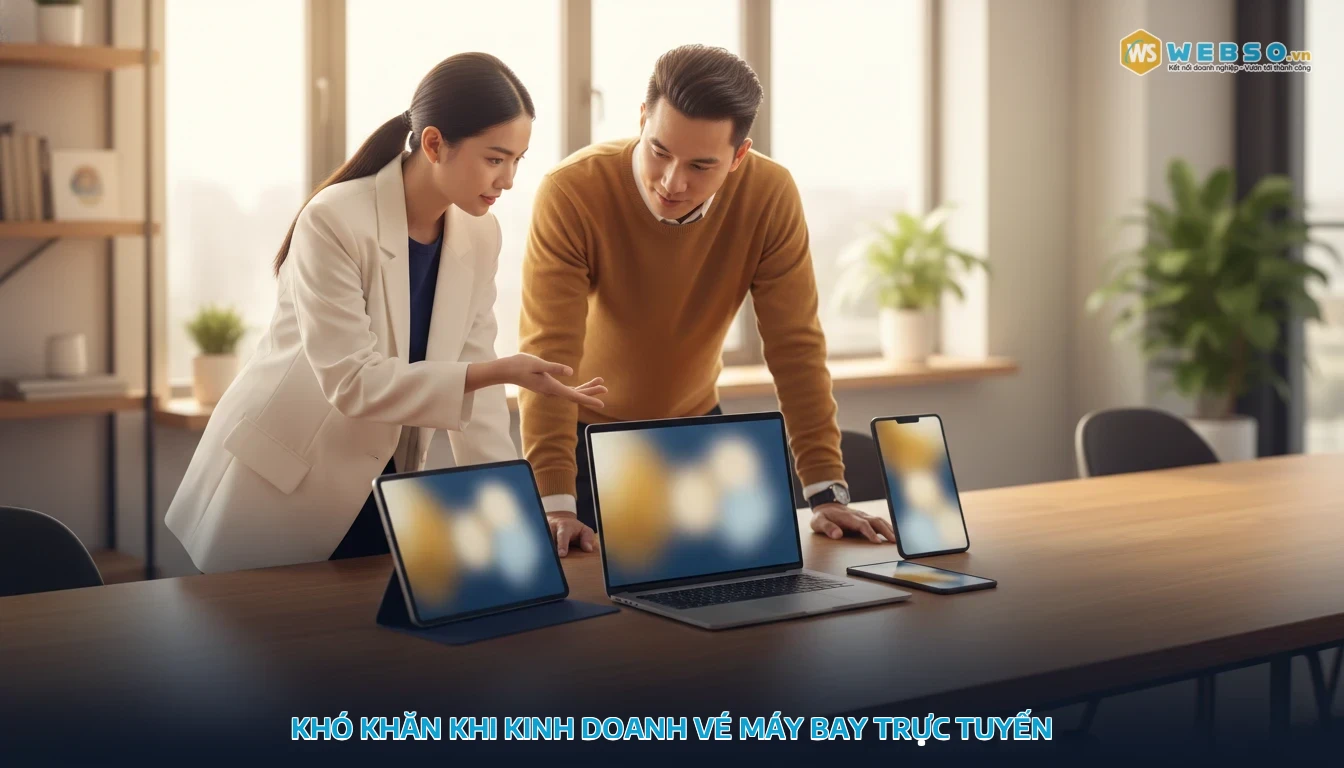 thiết kế website bán vé máy bay - Khó khăn khi kinh doanh vé máy bay trực tuyến