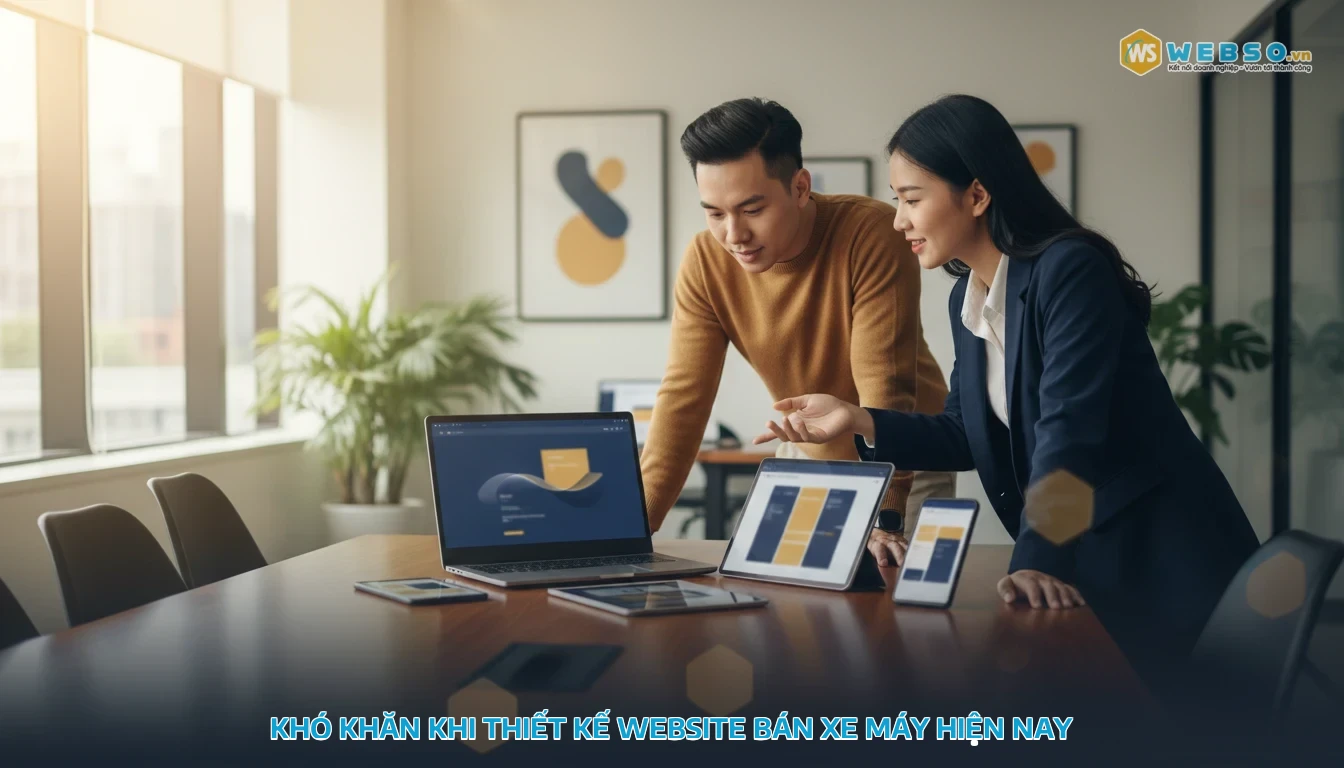 thiết kế website xe máy - Khó khăn khi thiết kế website bán xe máy hiện nay