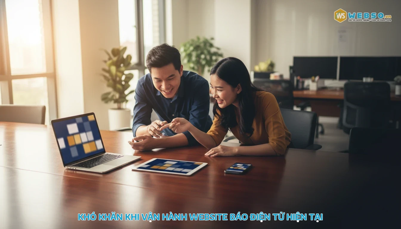 thiết kế website báo điện tử - Báo điện tử của bạn đang gặp khó khăn gì?