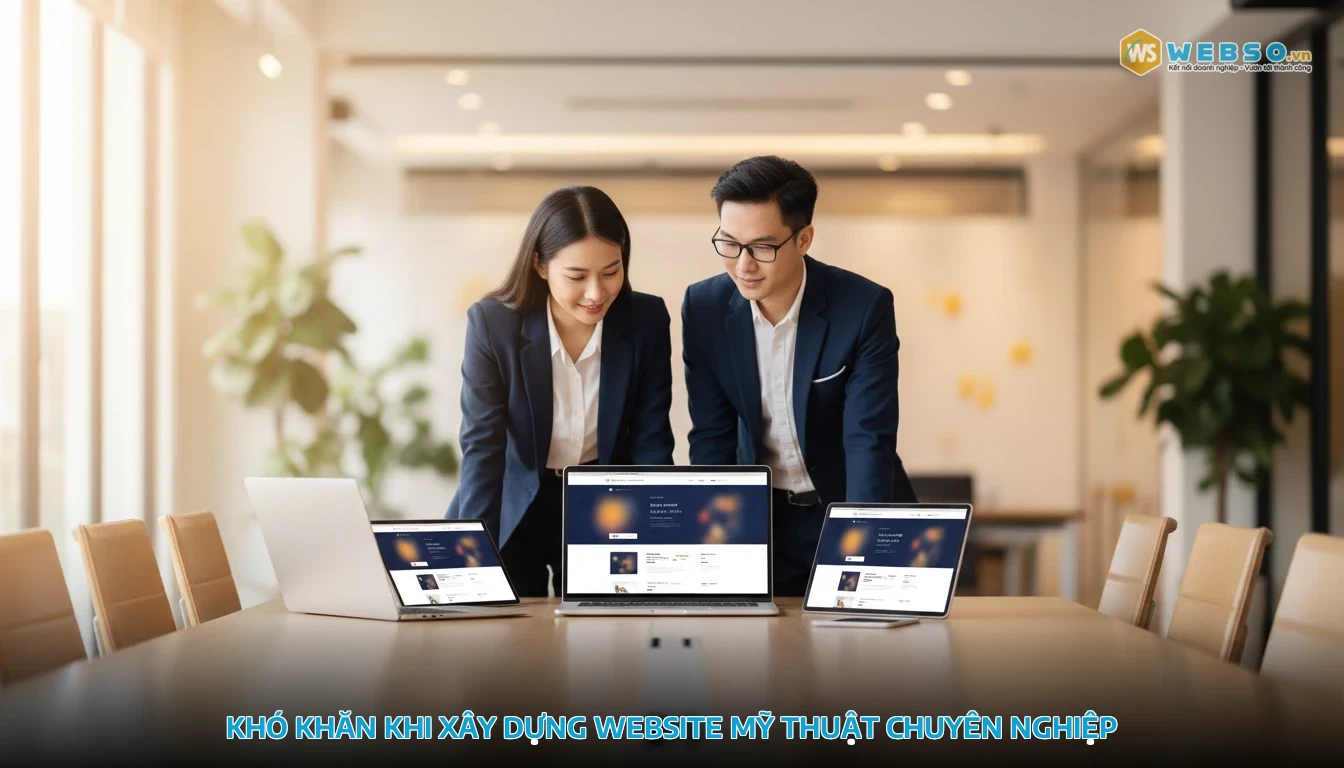 thiết kế website mỹ thuật - Khó khăn khi xây dựng website mỹ thuật chuyên nghiệp