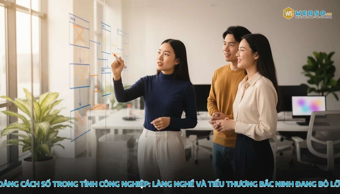 thiết kế website tại bắc ninh - Khoảng cách số trong tỉnh công nghiệp: Làng nghề và tiểu thương Bắc Ninh đang bỏ lỡ gì?