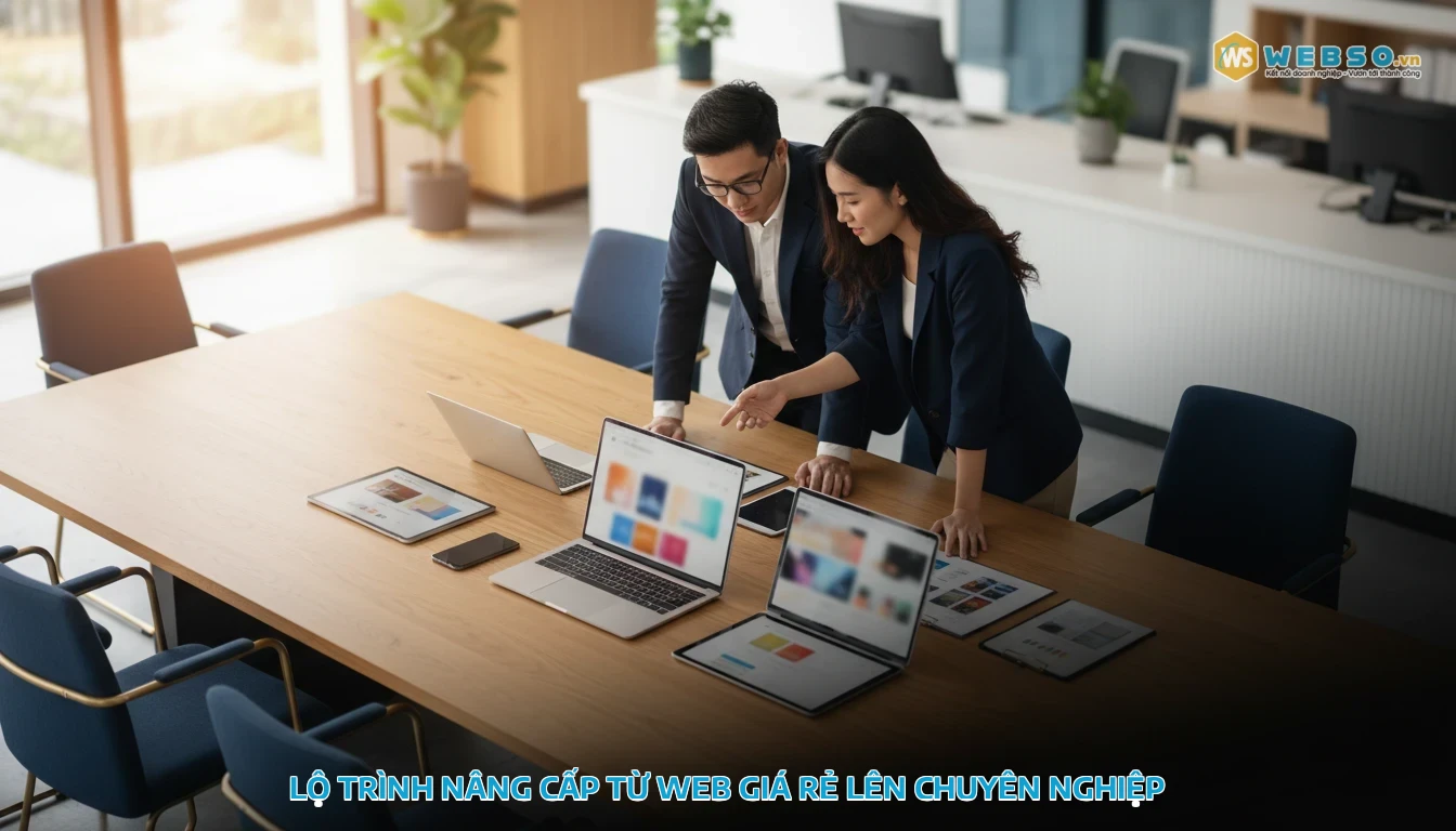 thiết kế web theo yêu cầu giá rẻ - Lộ Trình Nâng Cấp Từ Web Giá Rẻ Lên Chuyên Nghiệp