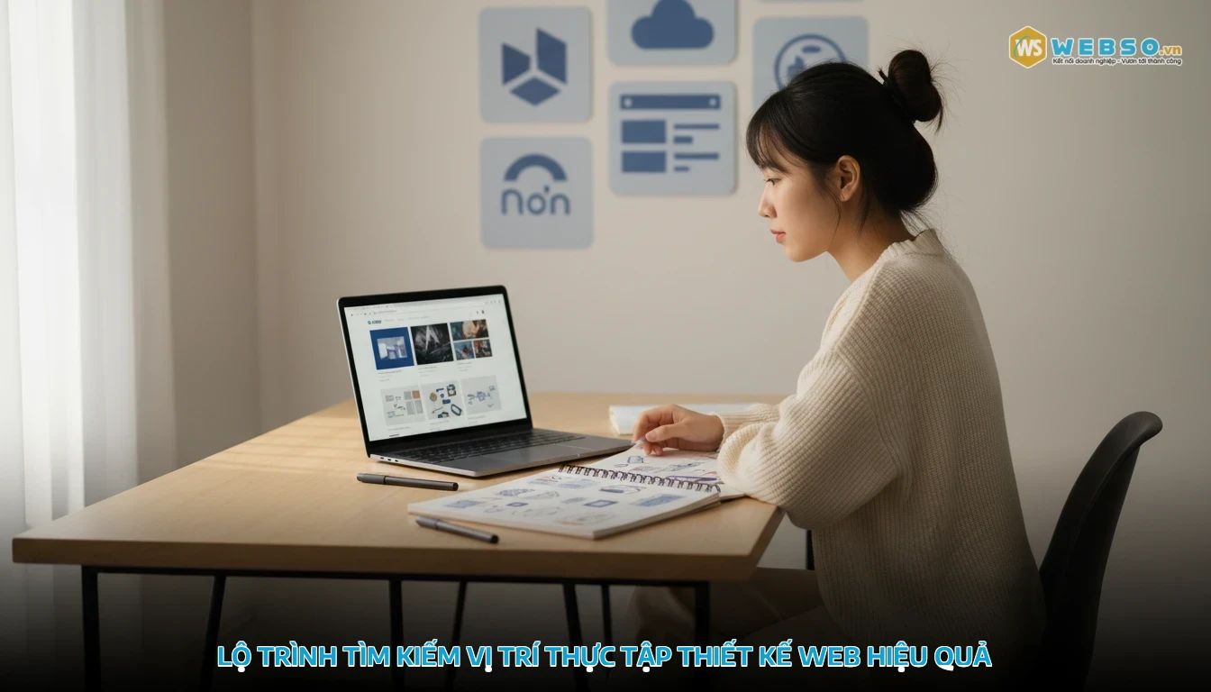 thực tập thiết kế web - Lộ trình tìm kiếm vị trí thực tập thiết kế web hiệu quả