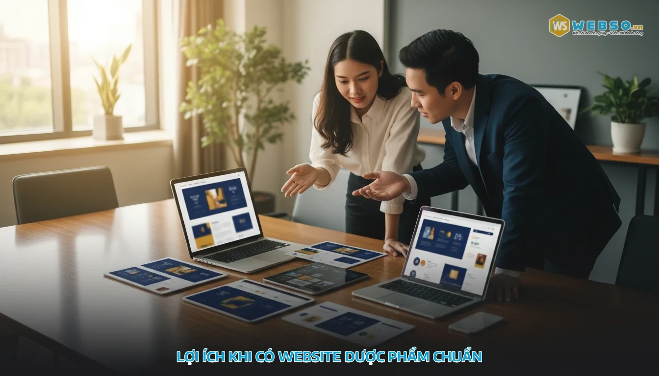 thiết kế website dược - Lợi ích khi có website dược phẩm chuẩn