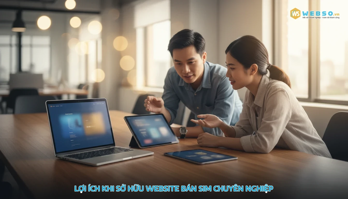 thiết kế website bán sim - Lợi ích khi sở hữu website bán sim chuyên nghiệp