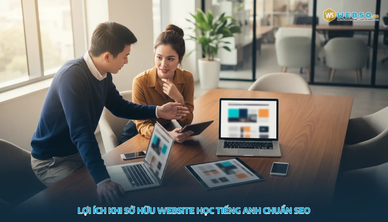 thiết kế website học tiếng anh - Lợi Ích Khi Sở Hữu Website Học Tiếng Anh Chuẩn SEO