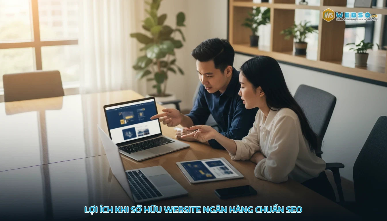 thiết kế website ngân hàng - Lợi ích khi sở hữu website ngân hàng chuẩn SEO
