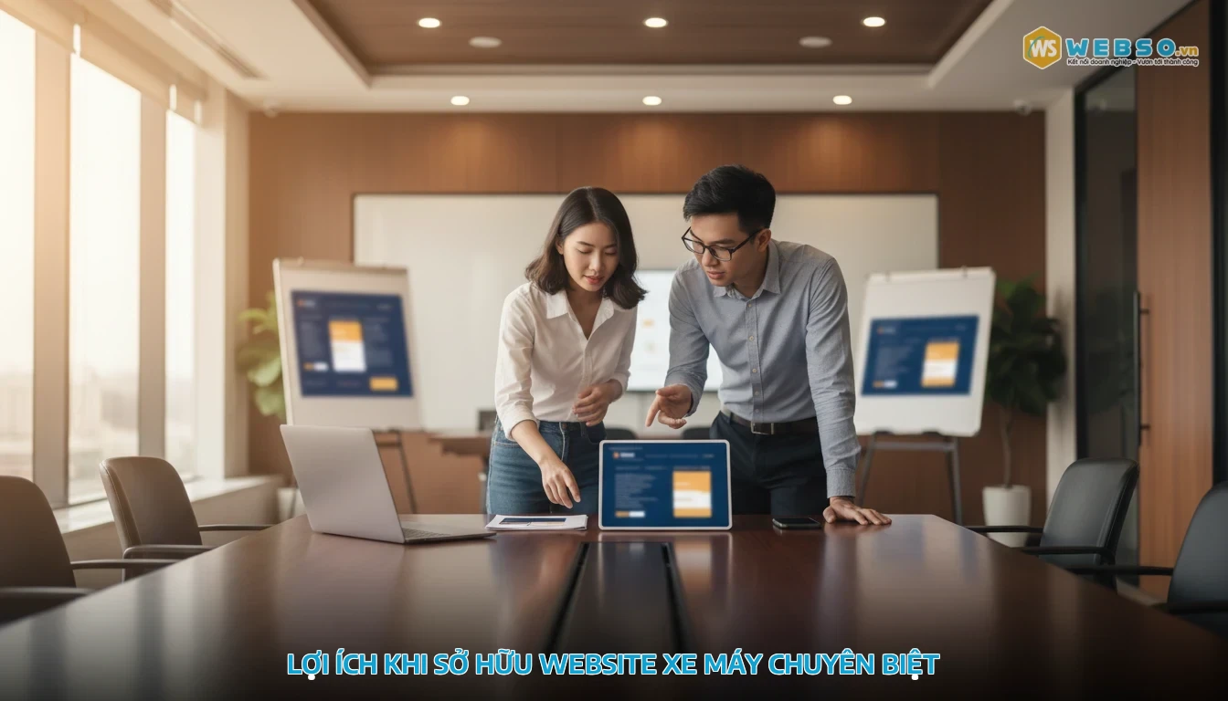 thiết kế website xe máy - Lợi ích khi sở hữu website xe máy chuyên biệt