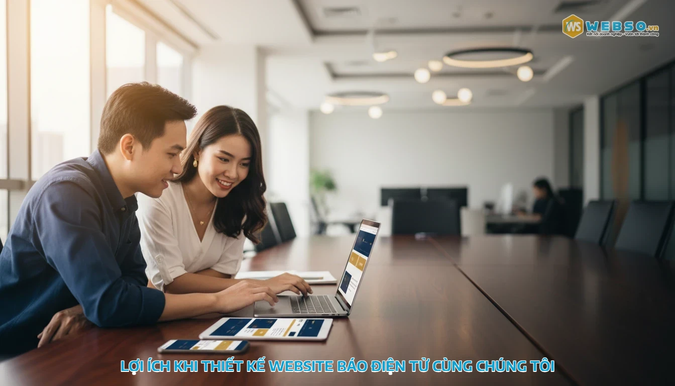 thiết kế website báo điện tử - Lợi ích khi sử dụng dịch vụ thiết kế web báo điện tử