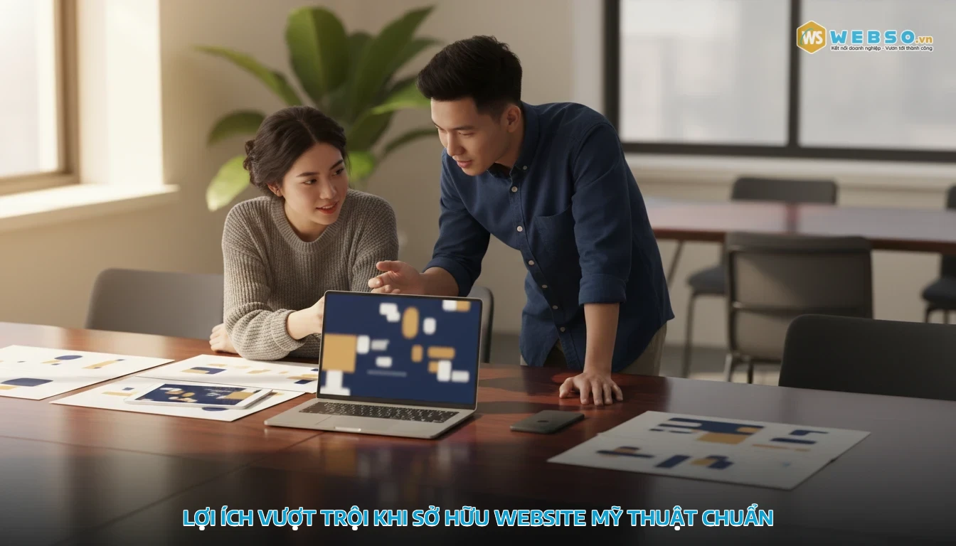 thiết kế website mỹ thuật - Lợi ích vượt trội khi sở hữu website mỹ thuật chuẩn