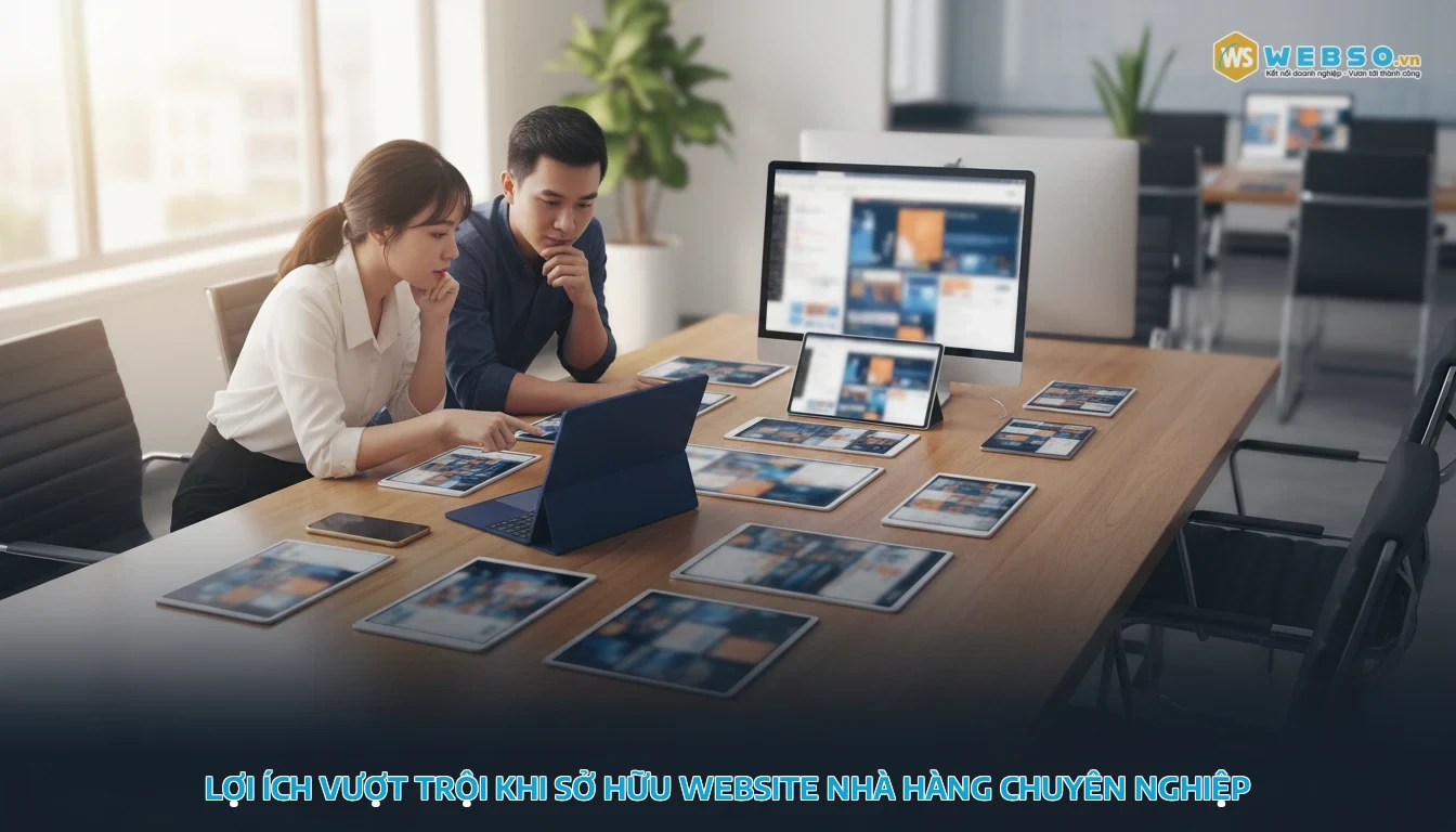 thiết kế website nhà hàng - Lợi ích vượt trội khi sở hữu website nhà hàng chuyên nghiệp