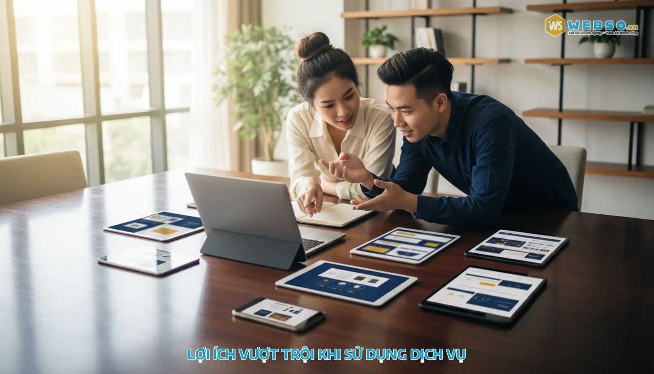 thiết kế website bán đồng hồ - Lợi ích vượt trội khi sử dụng dịch vụ