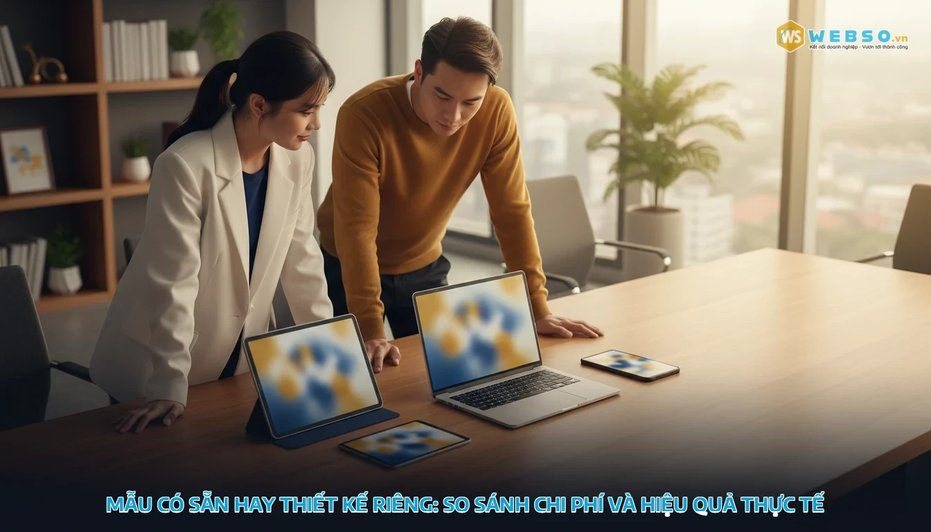 mẫu web bán hàng - Mẫu có sẵn hay thiết kế riêng: So sánh chi phí và hiệu quả thực tế