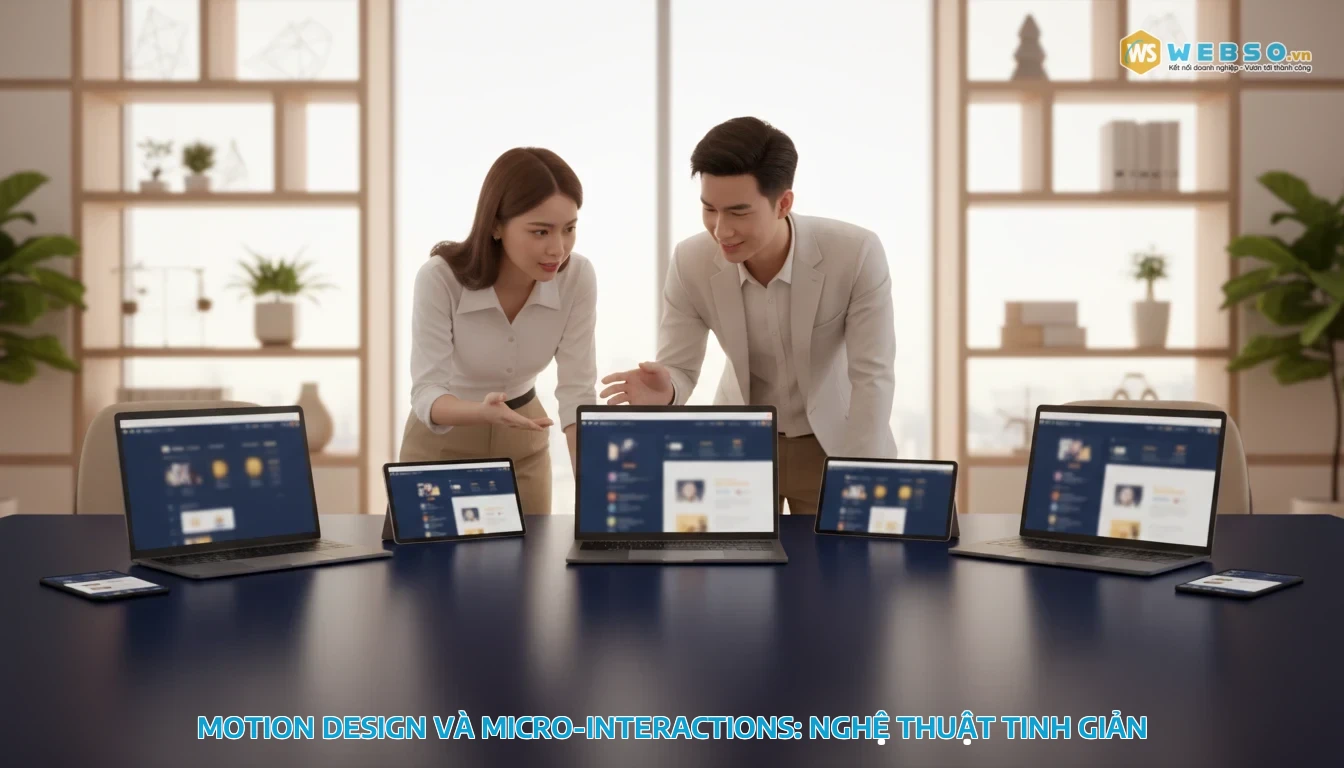 thiết kế và lập trình web - Motion Design và Micro-Interactions: Nghệ Thuật Tinh Giản