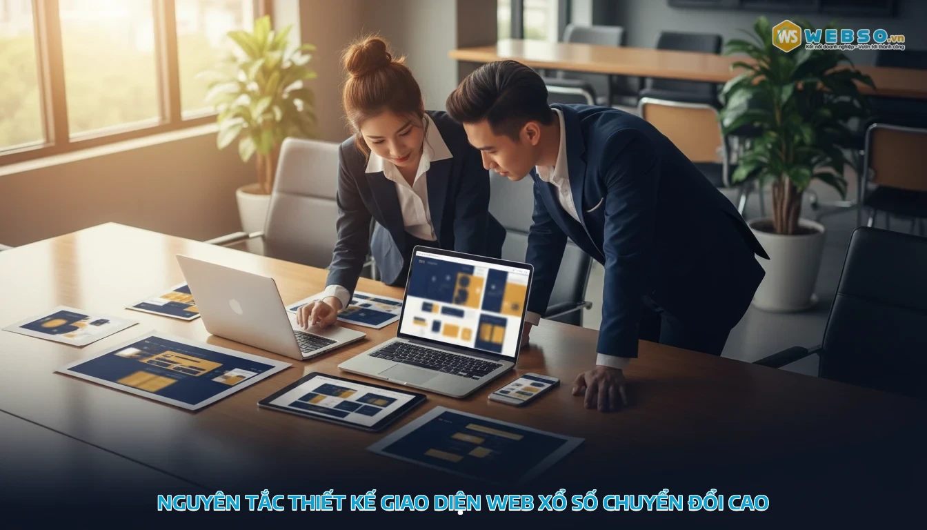 thiết kế web xổ số - Nguyên tắc thiết kế giao diện web xổ số chuyển đổi cao