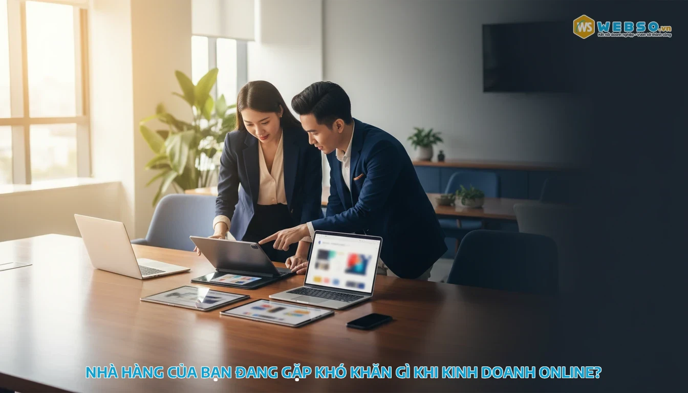 thiết kế website nhà hàng - Nhà hàng của bạn đang gặp khó khăn gì khi kinh doanh online?