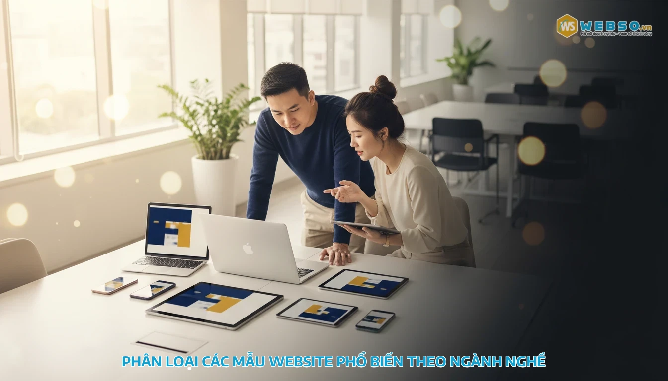 thiết kế website theo mẫu - Phân Loại Các Mẫu Website Phổ Biến Theo Ngành Nghề