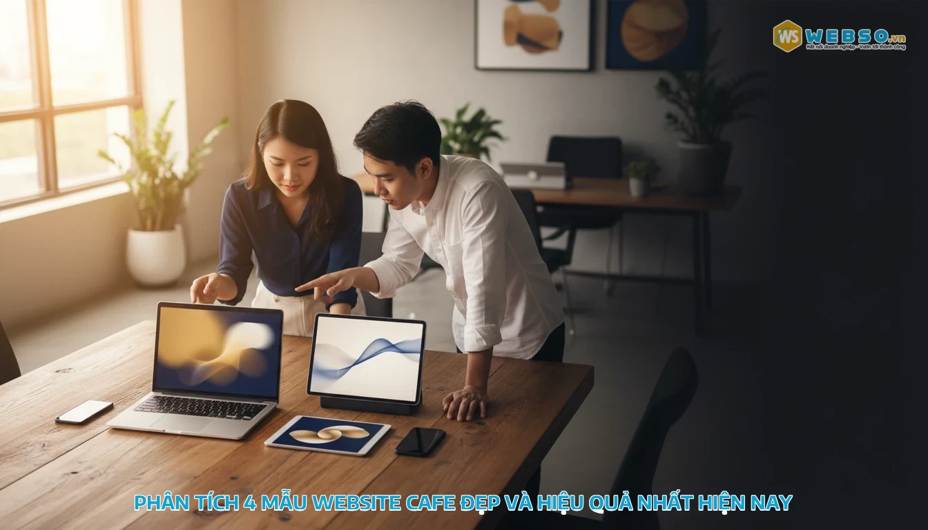thiết kế website quán cafe - Phân tích 4 mẫu website cafe đẹp và hiệu quả nhất hiện nay