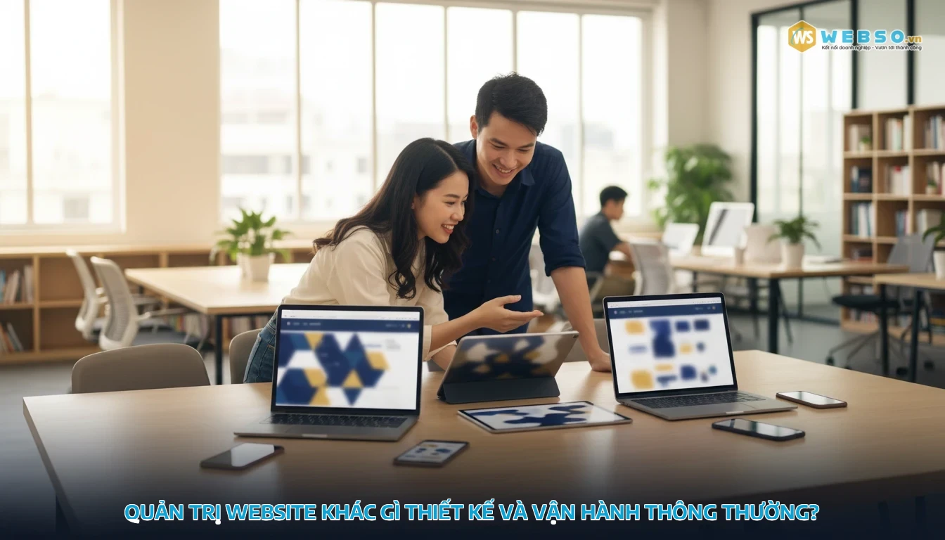 quản trị website - Quản trị website khác gì thiết kế và vận hành thông thường?