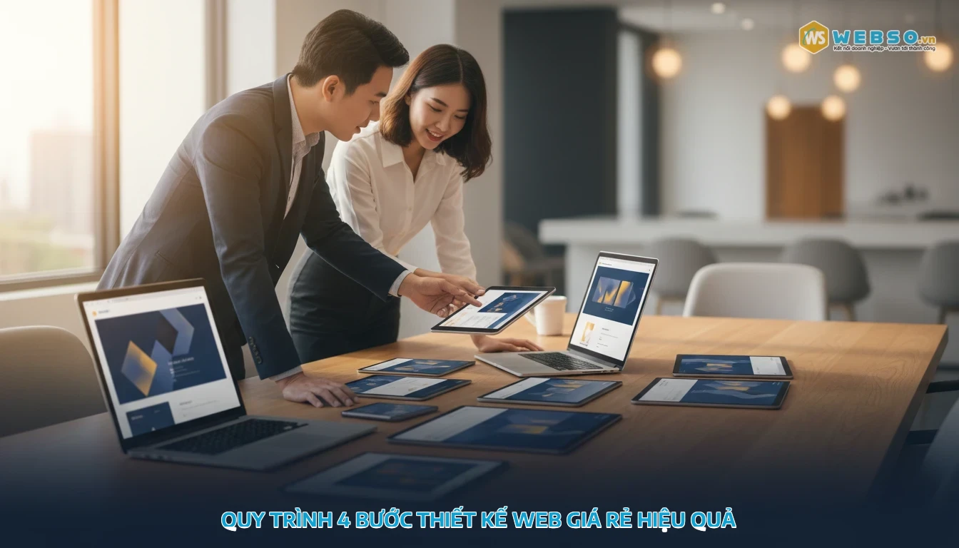 thiết kế web theo yêu cầu giá rẻ - Quy Trình 4 Bước Thiết Kế Web Giá Rẻ Hiệu Quả