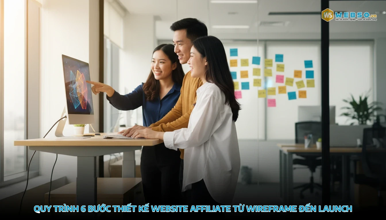 thiết kế website affiliate marketing - Quy trình 5 bước thiết kế website affiliate từ ý tưởng đến vận hành