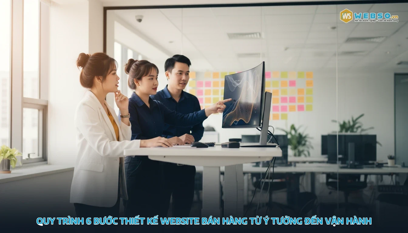 mẫu web bán hàng - Quy trình 6 bước thiết kế website bán hàng từ ý tưởng đến vận hành