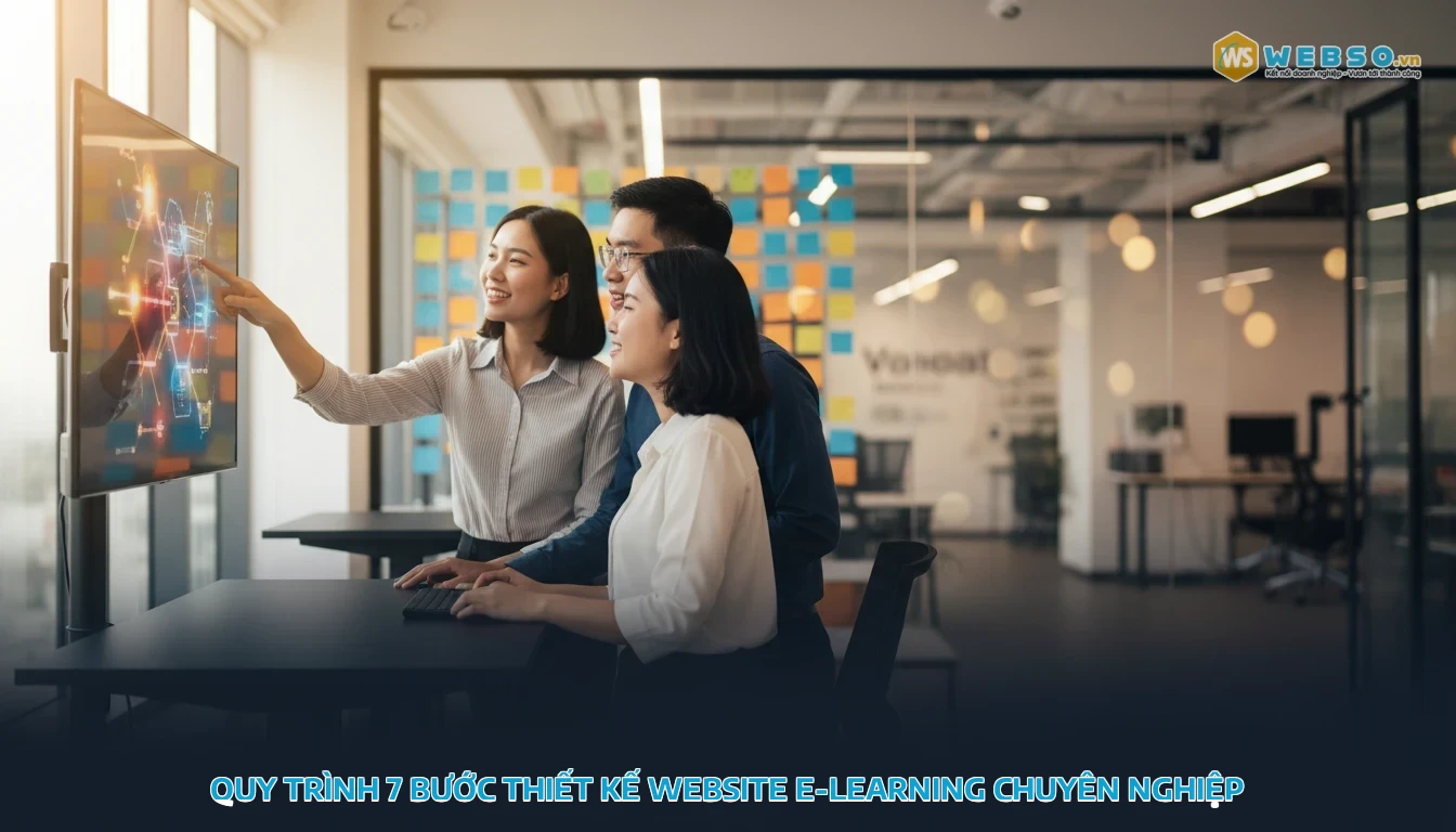 thiết kế web elearning - Quy Trình 7 Bước Thiết Kế Website E-learning Chuyên Nghiệp