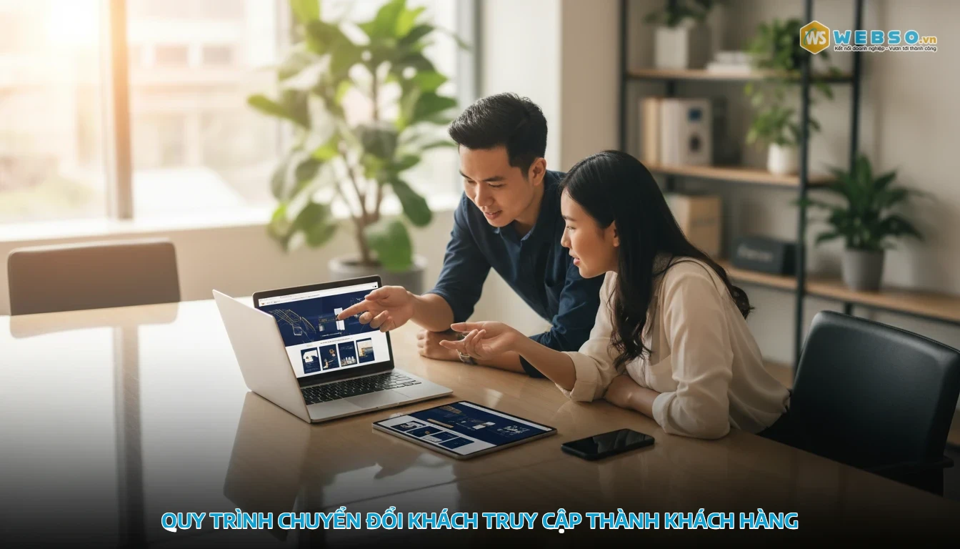 thiết kế web tại vĩnh phúc - Quy Trình Chuyển Đổi Khách Truy Cập Thành Khách Hàng