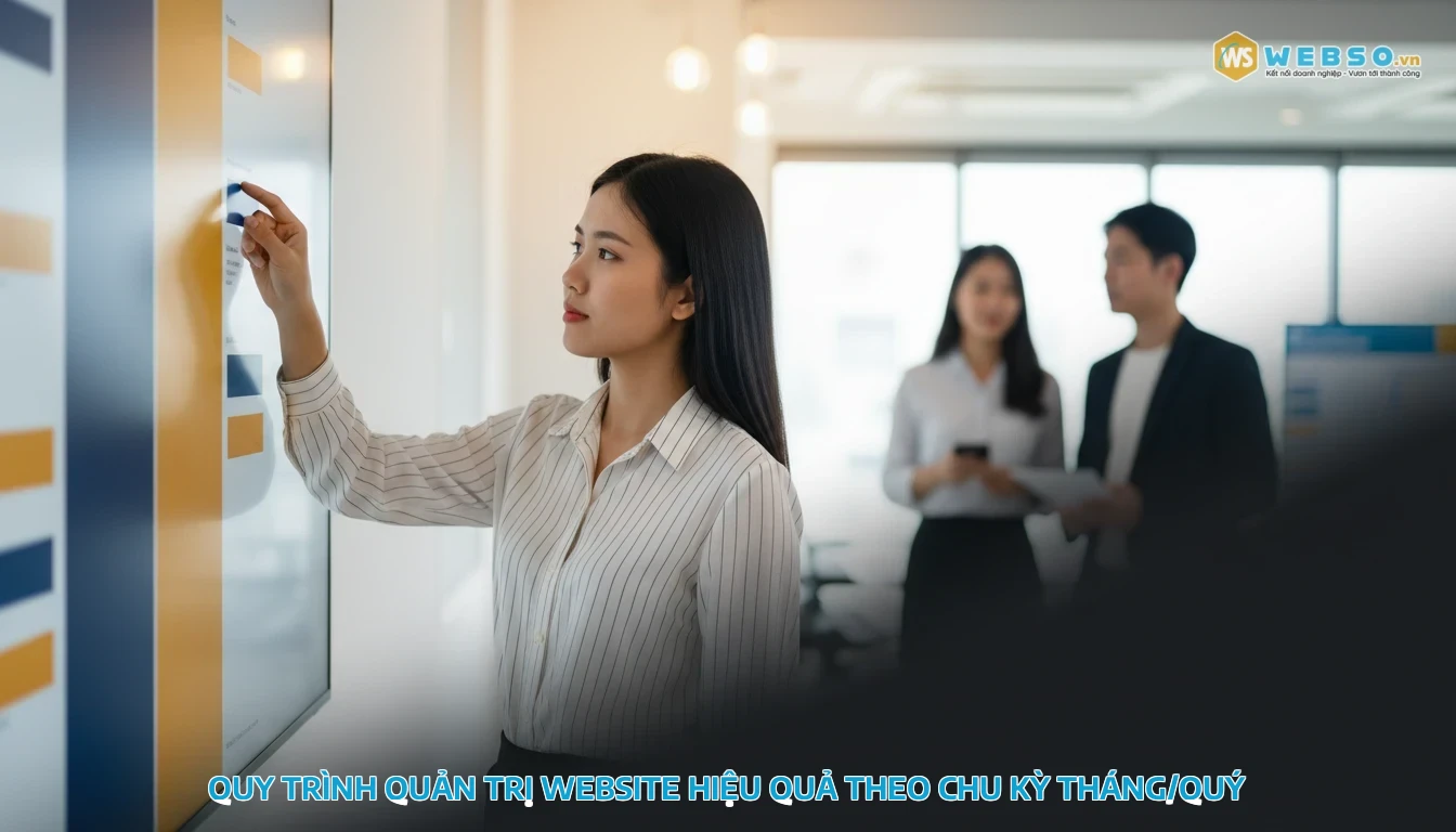 quản trị website - Quy trình quản trị website hiệu quả theo chu kỳ tháng/quý