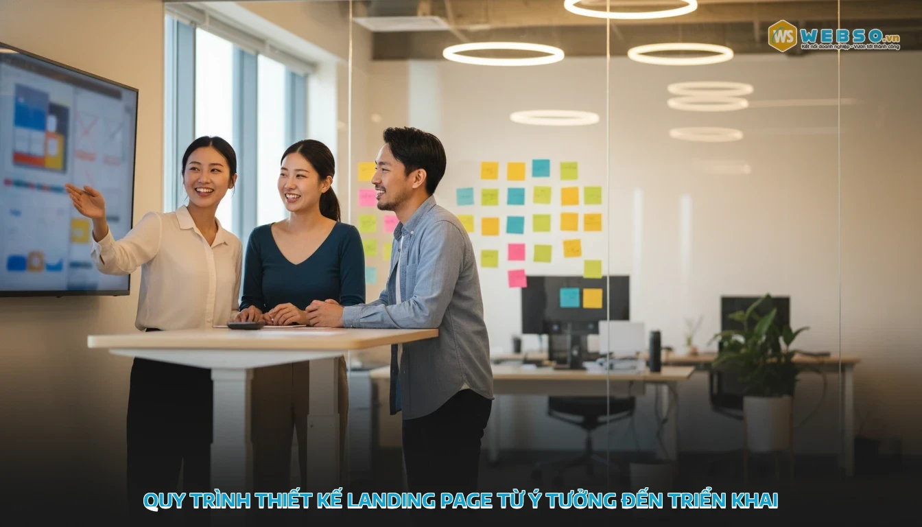 thiết kế website landing page - Quy trình thiết kế landing page từ ý tưởng đến triển khai