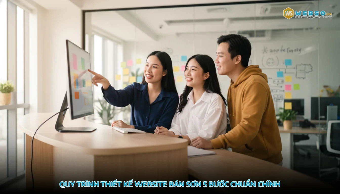 thiết kế website bán sơn - Quy trình thiết kế website bán sơn 5 bước chuẩn chỉnh
