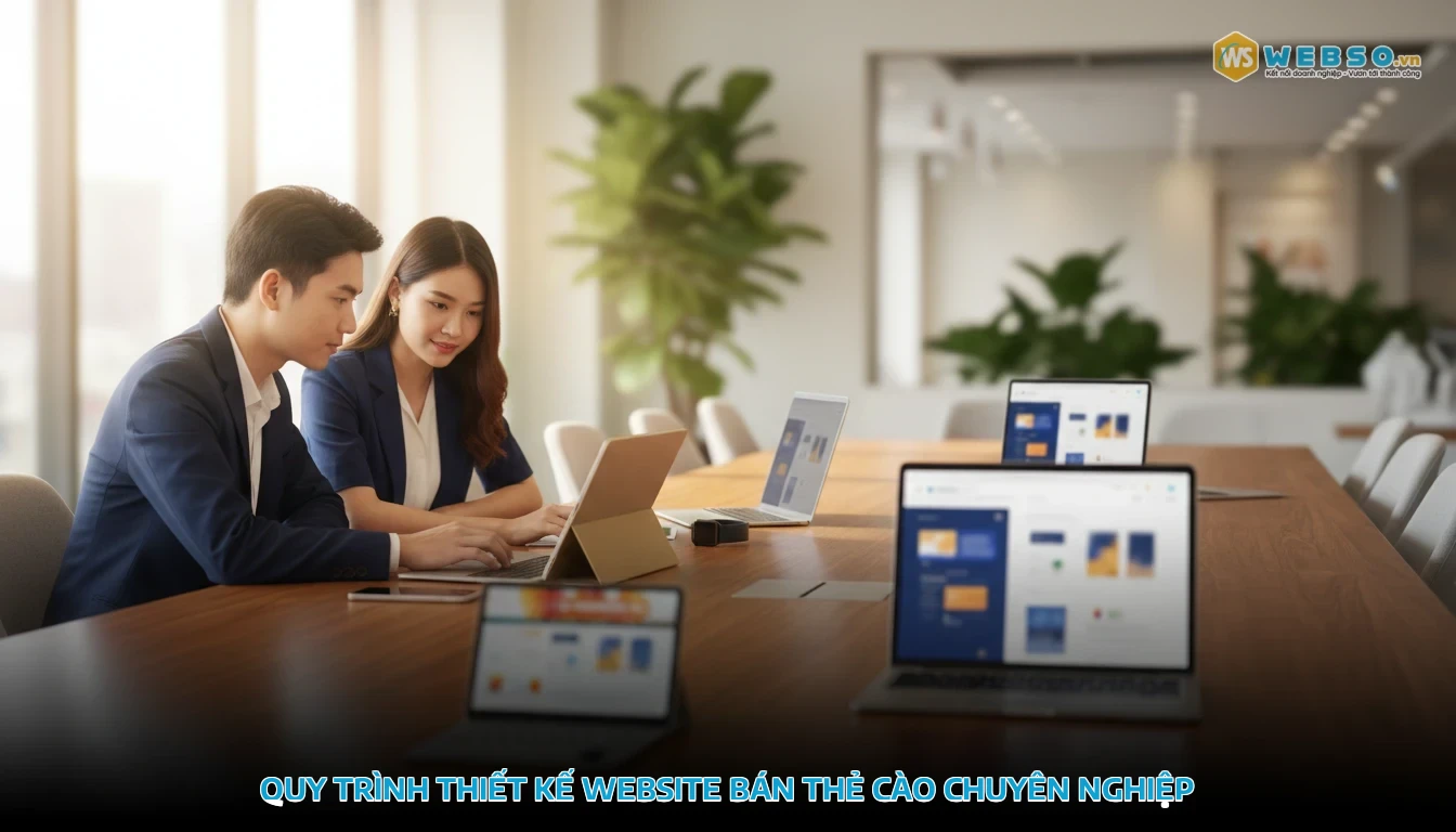 thiết kế website bán thẻ cào - Quy trình thiết kế website bán thẻ cào chuyên nghiệp