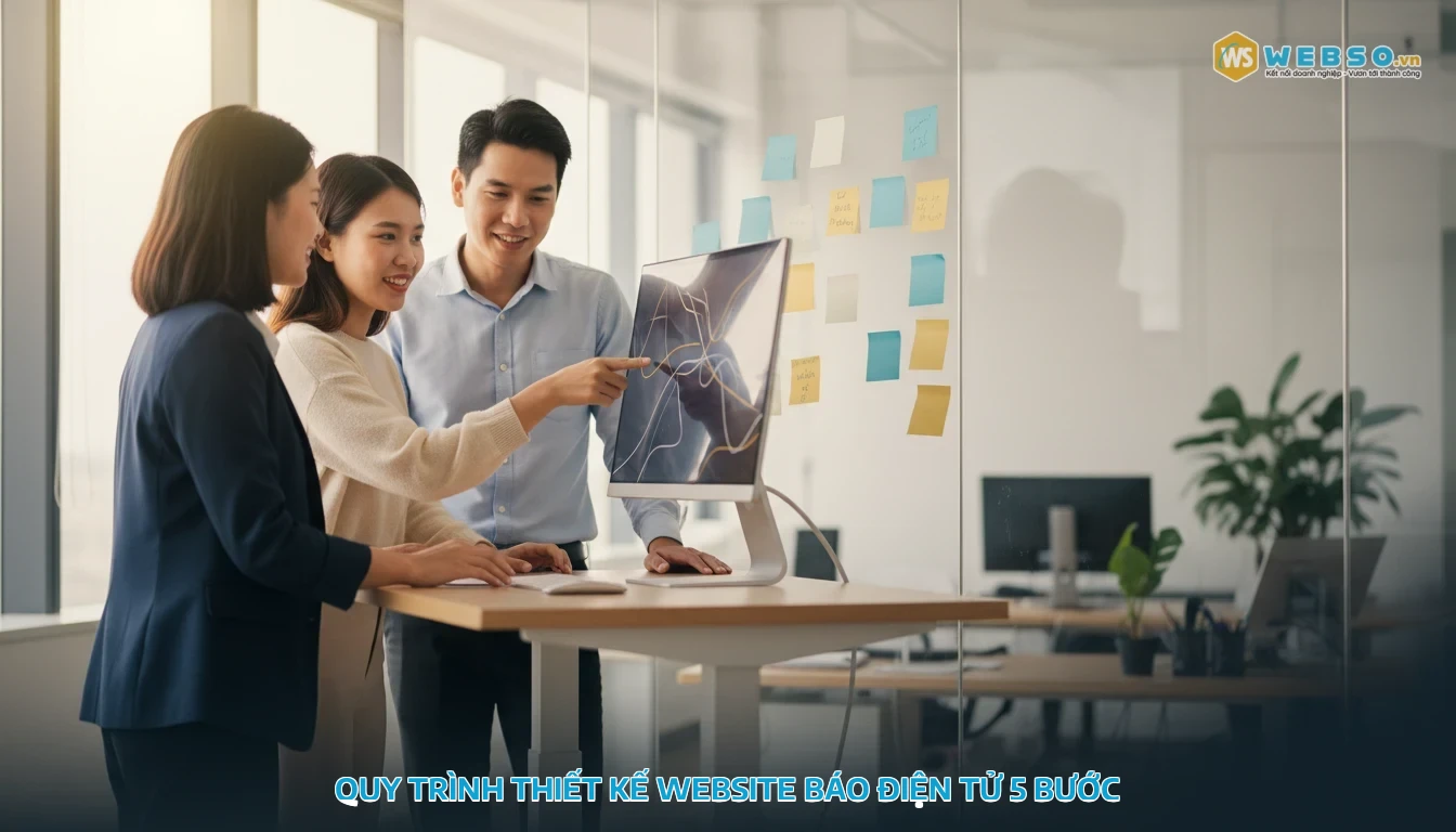 thiết kế website báo điện tử - Quy trình thiết kế website báo điện tử 5 bước