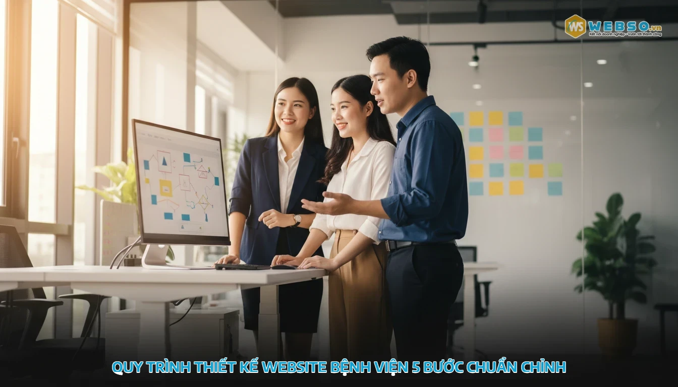 thiết kế website bệnh viện - Quy trình thiết kế website bệnh viện 5 bước chuẩn chỉnh