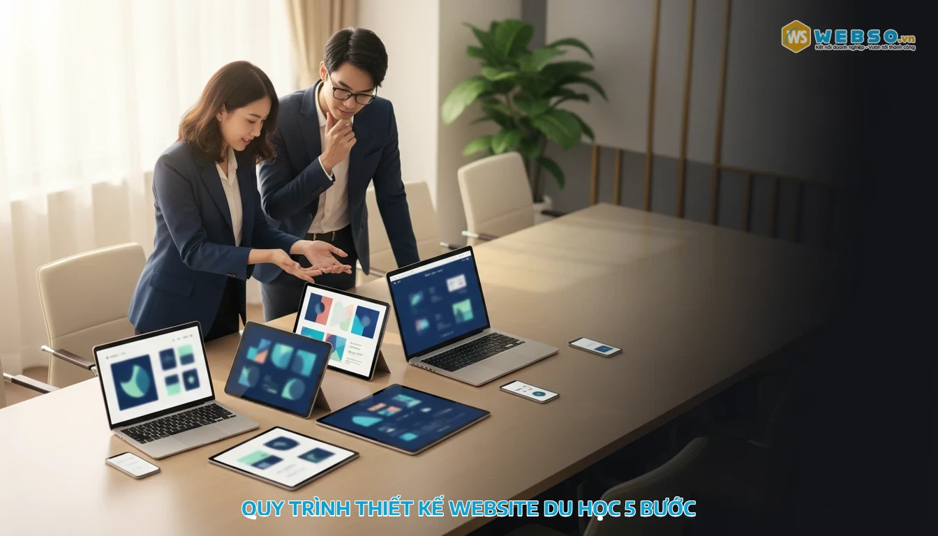 thiết kế website du học - Quy trình thiết kế website du học 5 bước