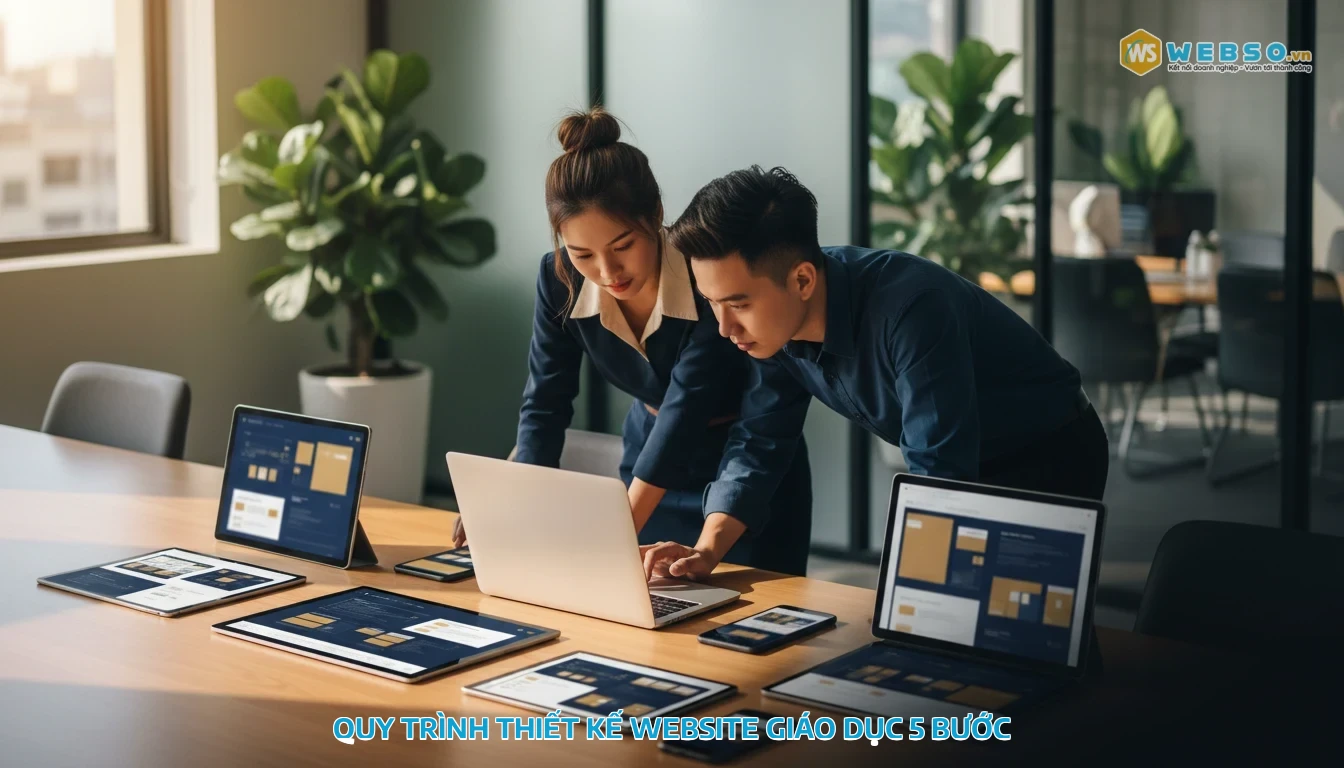 thiết kế website giáo dục - Quy trình thiết kế website giáo dục 5 bước