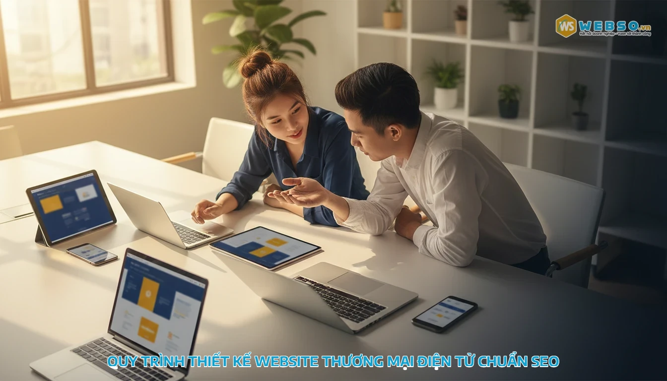 thiết kế website thương mại điện tử - Quy trình thiết kế website thương mại điện tử chuẩn SEO