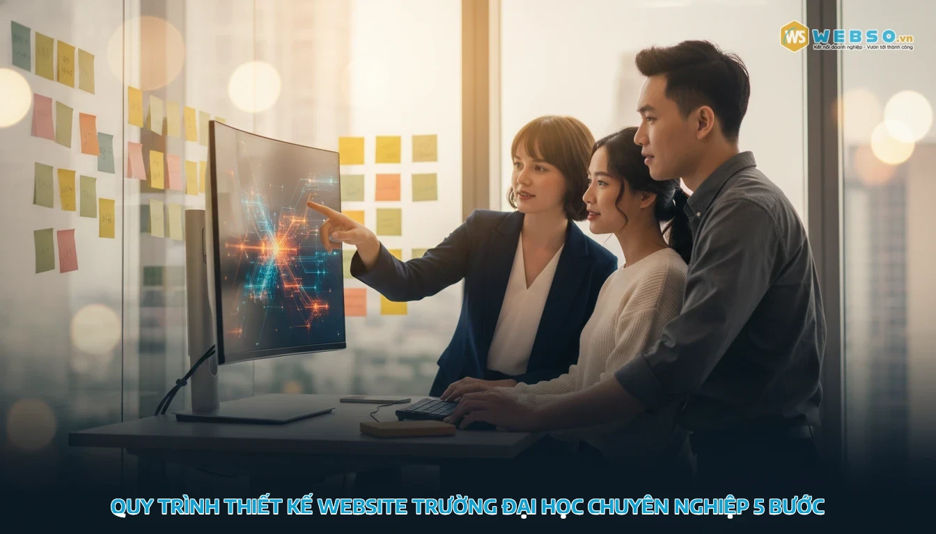 thiết kế website trường đại học - Quy trình thiết kế website trường đại học chuyên nghiệp 5 bước