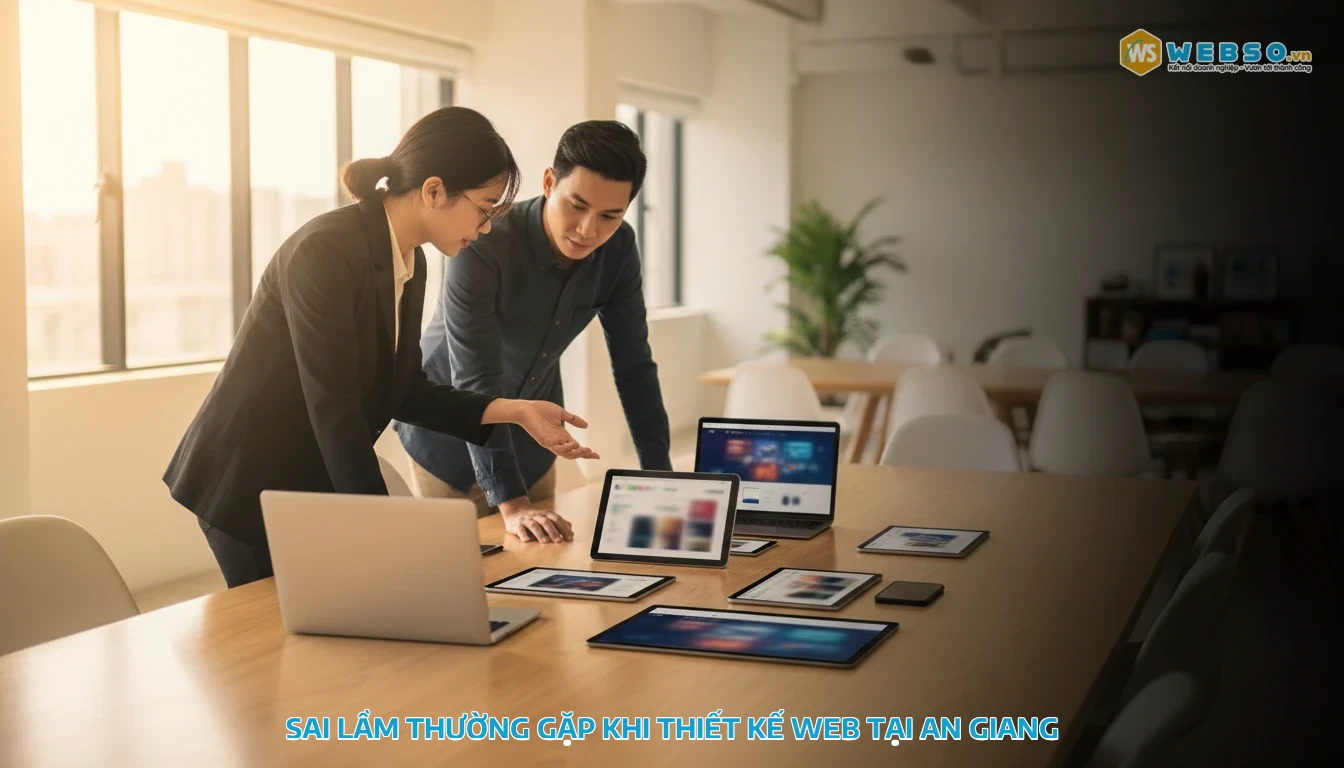 thiết kế web an giang - Sai lầm thường gặp khi thiết kế web tại An Giang